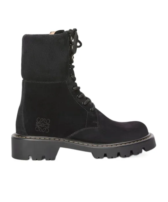 Sierra Combat Boot In Suede