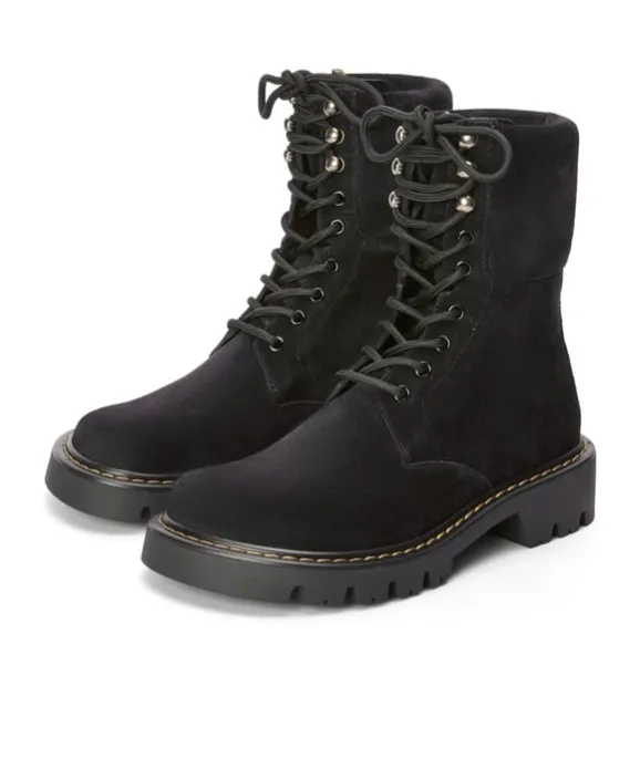 Sierra Combat Boot In Suede