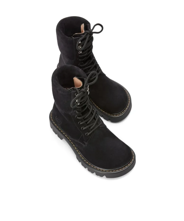 Sierra Combat Boot In Suede