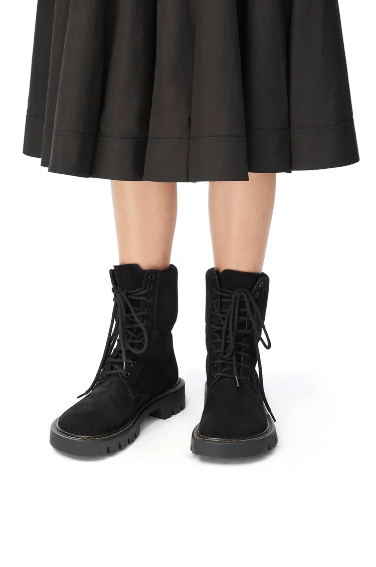Sierra Combat Boot In Suede