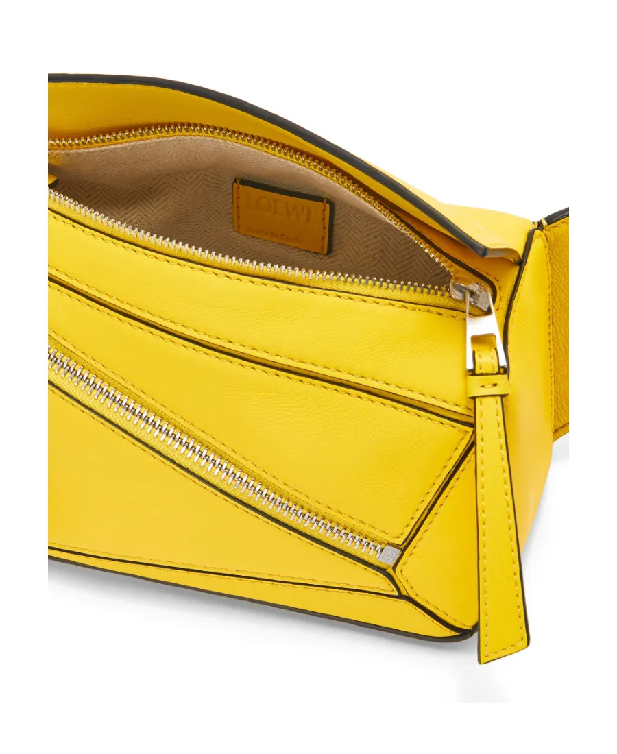 Mini Puzzle Bumbag In Classic Calfskin