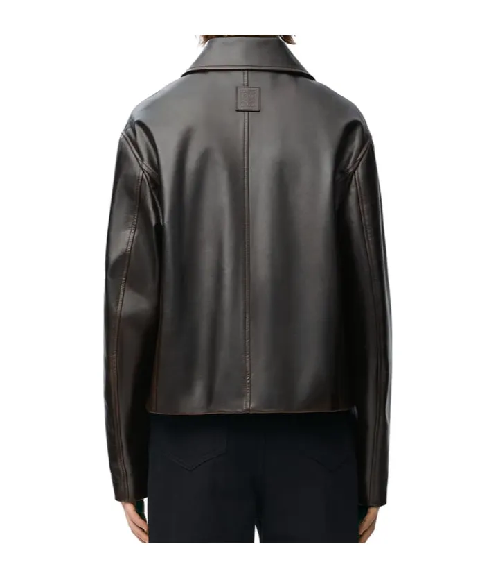 Logo Patch Relaxed Fit Jacket