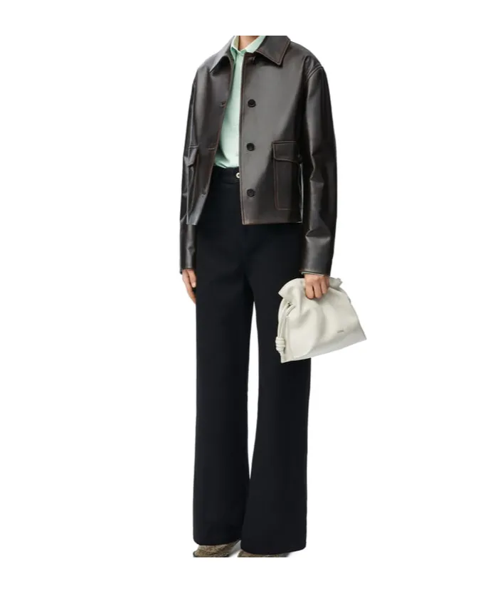 Logo Patch Relaxed Fit Jacket