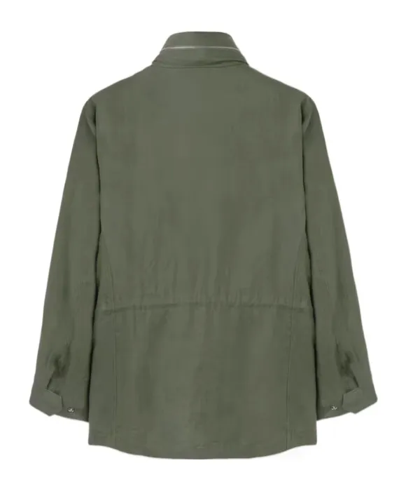 Zippered Long-Sleeved Casual Jacket