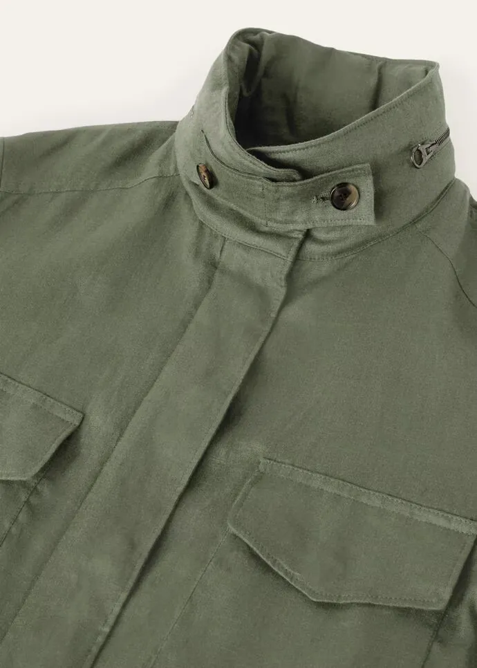Zippered Long-Sleeved Casual Jacket