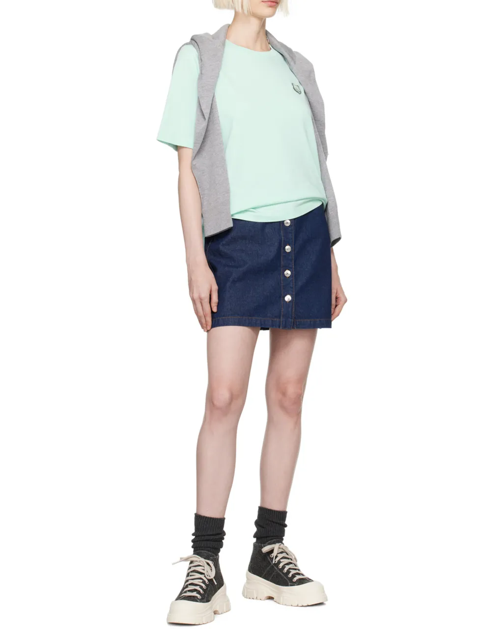 Fox Head Patch Crewneck T-Shirt