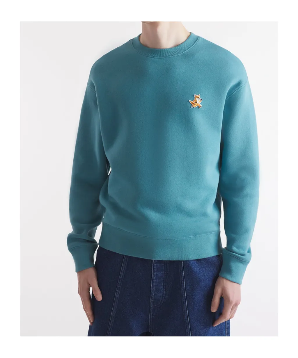 Speedy Fox Patch Crewneck Sweatshirt