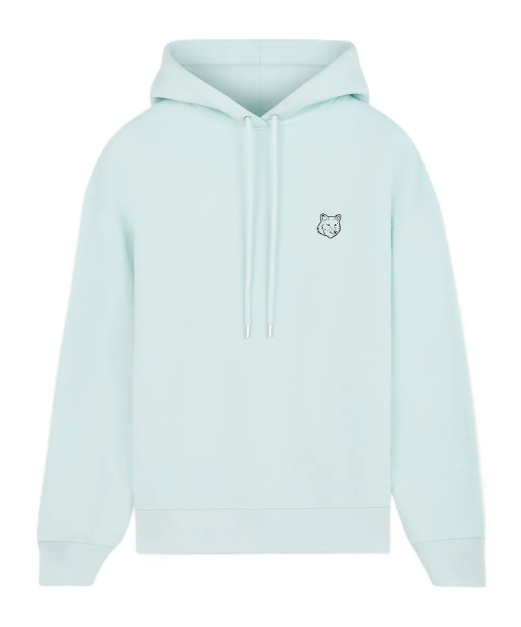 Bold Fox Head Patch Drawstring Hoodie