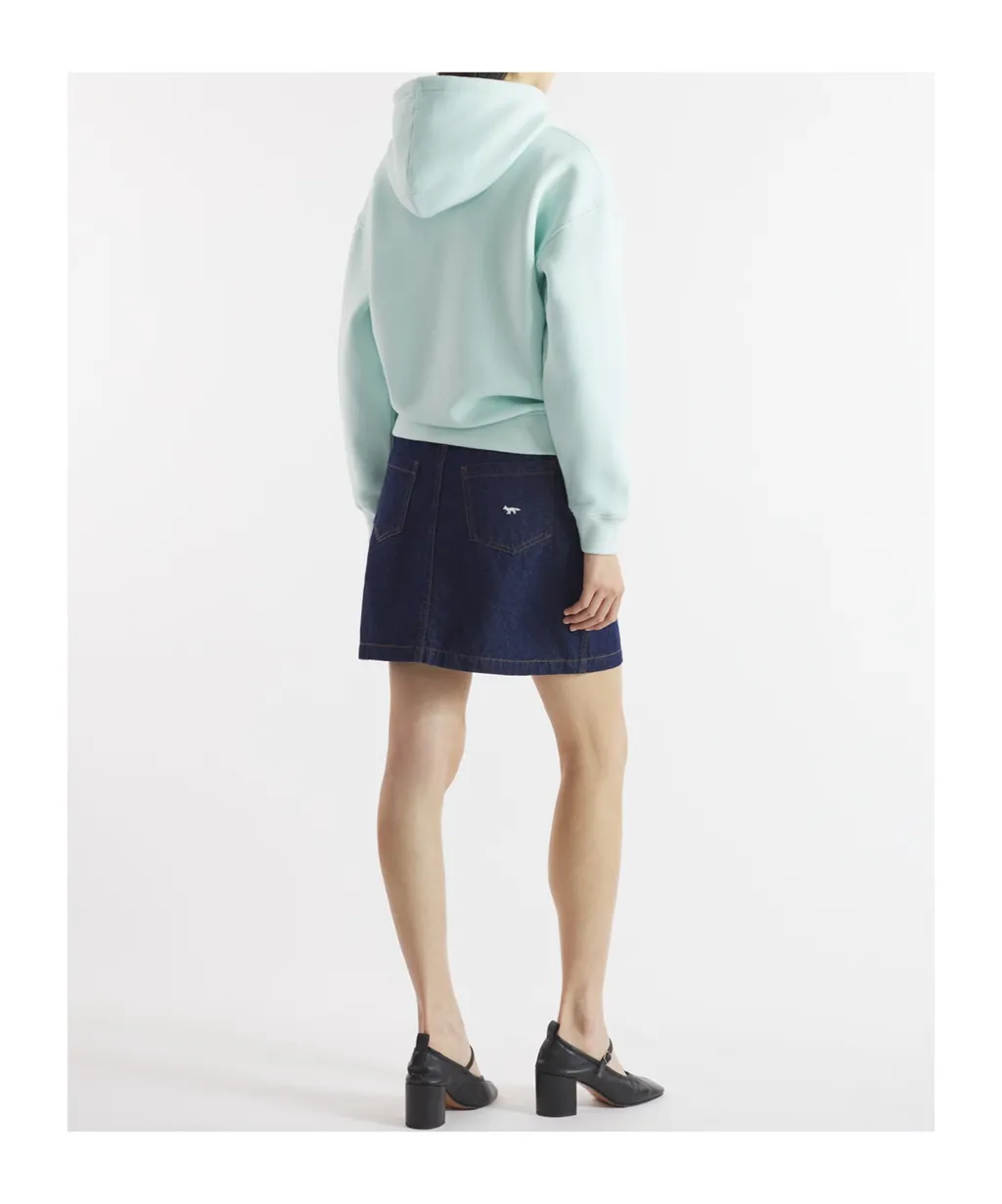 Bold Fox Head Patch Drawstring Hoodie