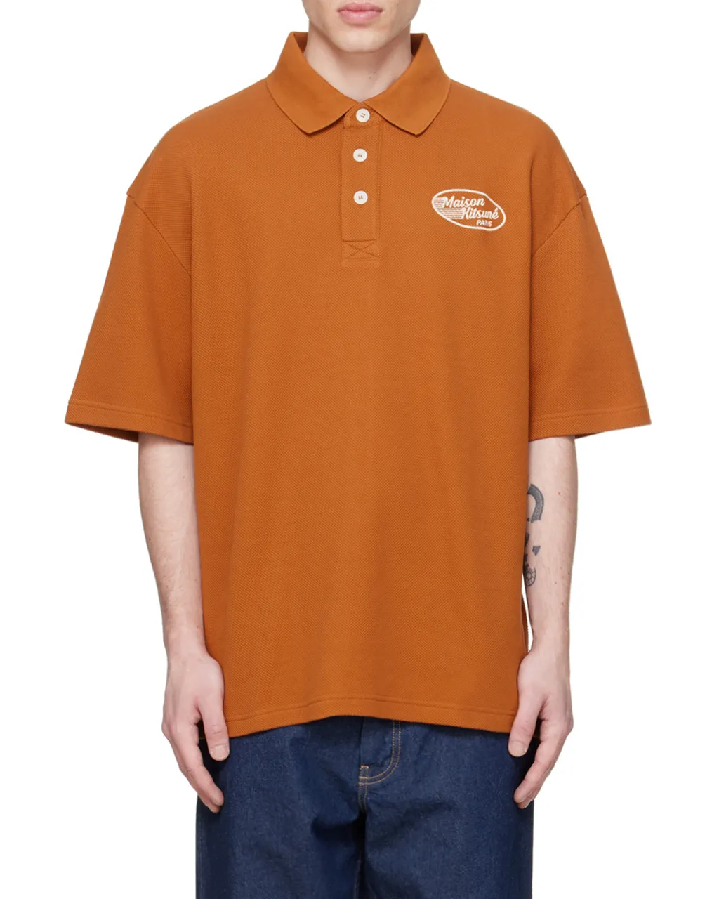 Buckle Short Sleeve Polo Shirt