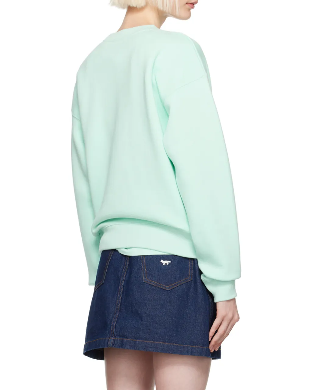 Bold Fox Head Patch Crewneck Sweatshirt