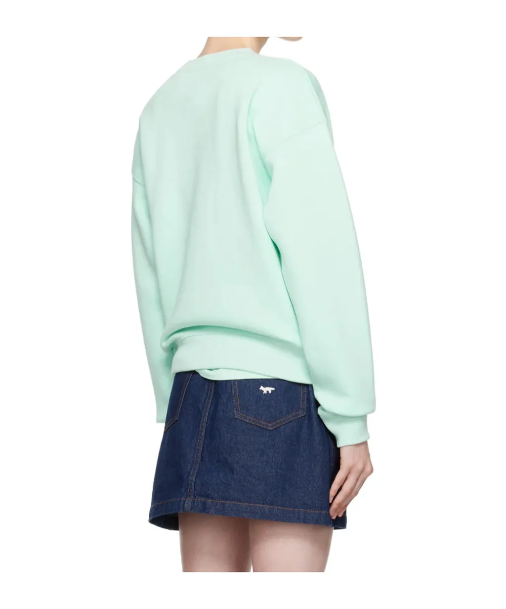 Bold Fox Head Patch Crewneck Sweatshirt