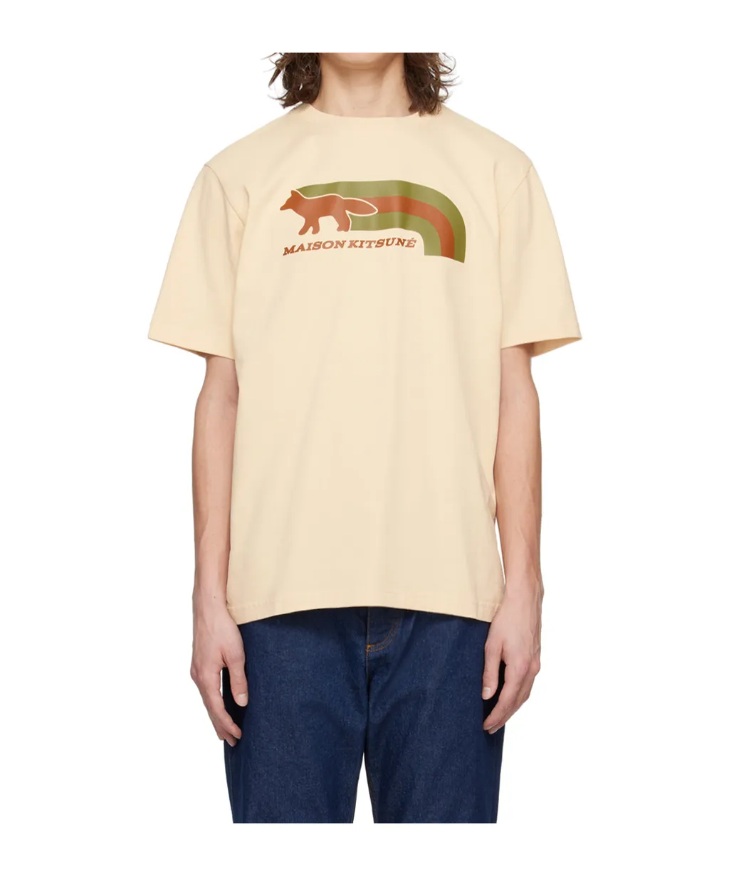 Round Collar Printed T-Shirt