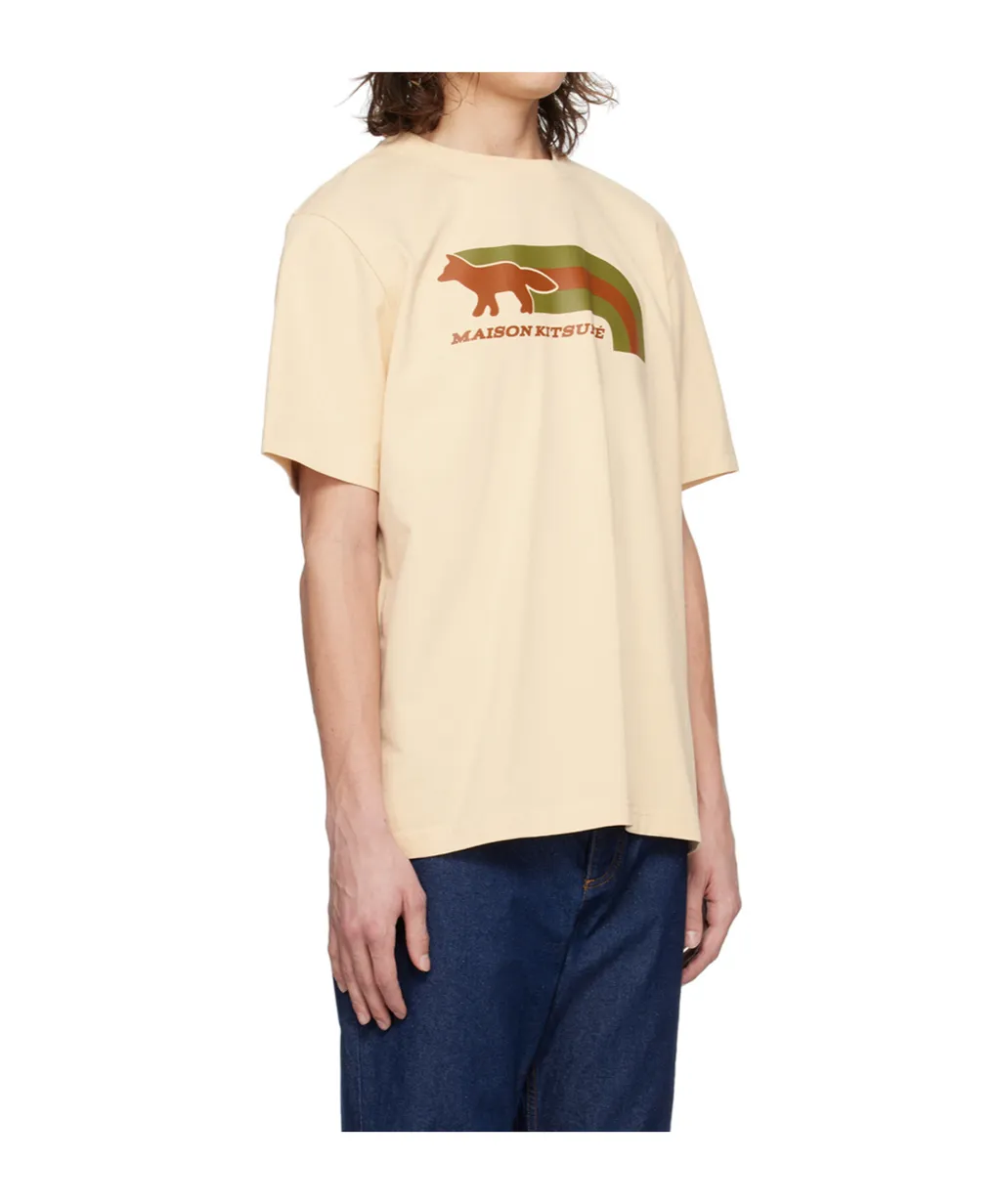 Round Collar Printed T-Shirt