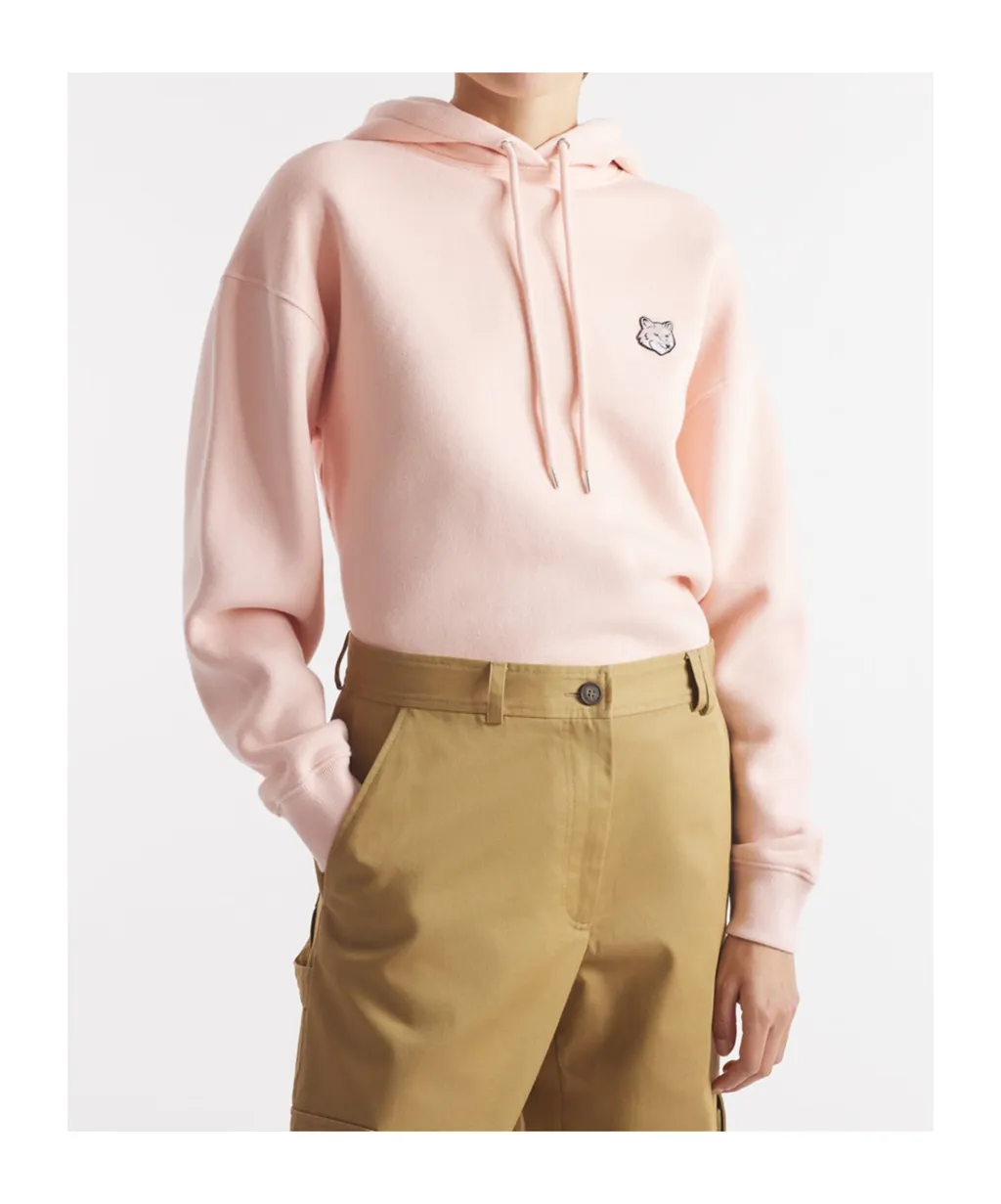Fox Head Patch Drawstring Hoodie