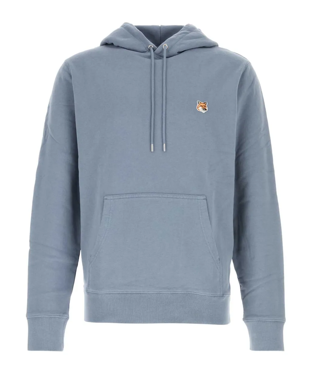 Fox Head Patch Drawstring Hoodie