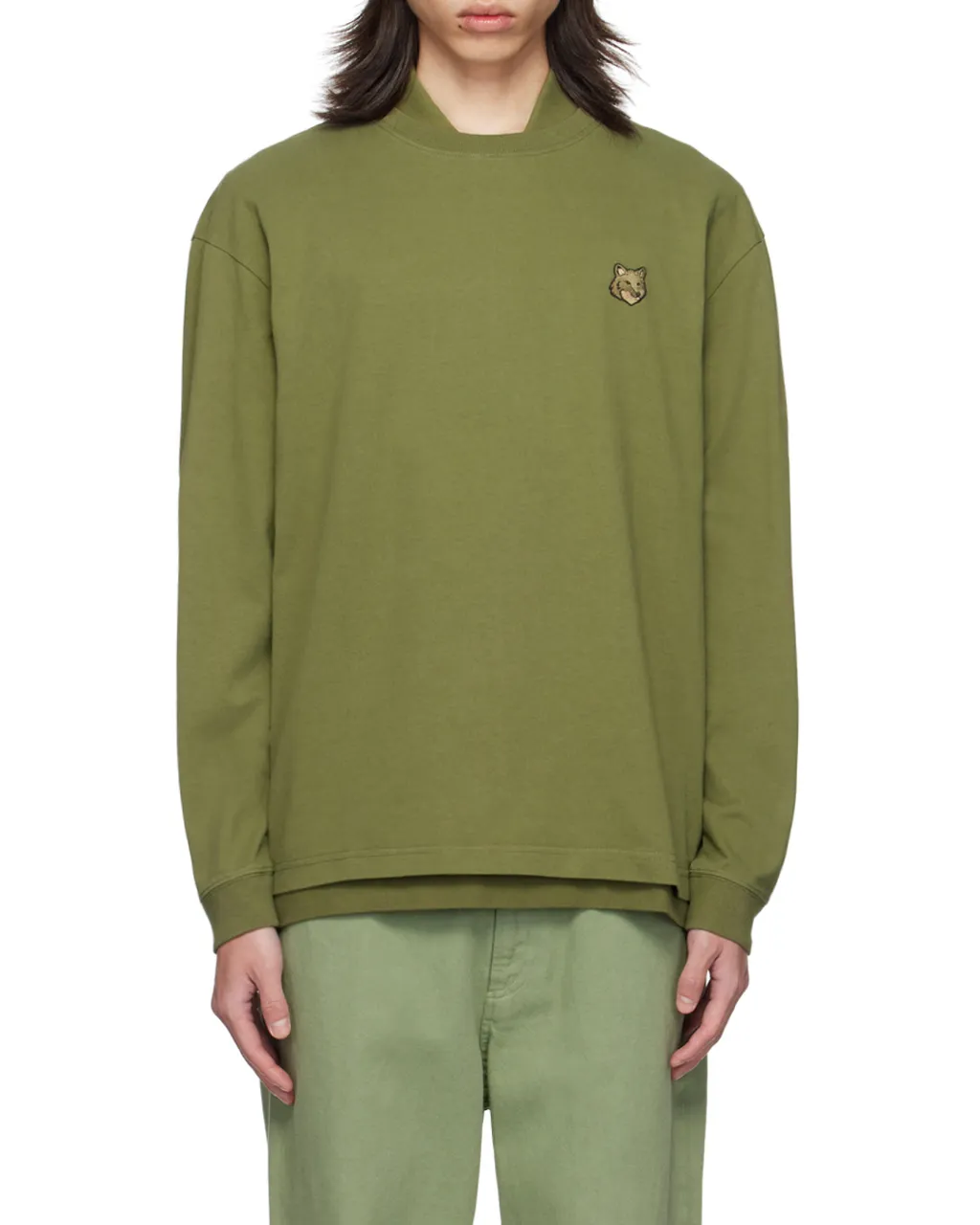 Fox Head Appliqué Sweatshirt