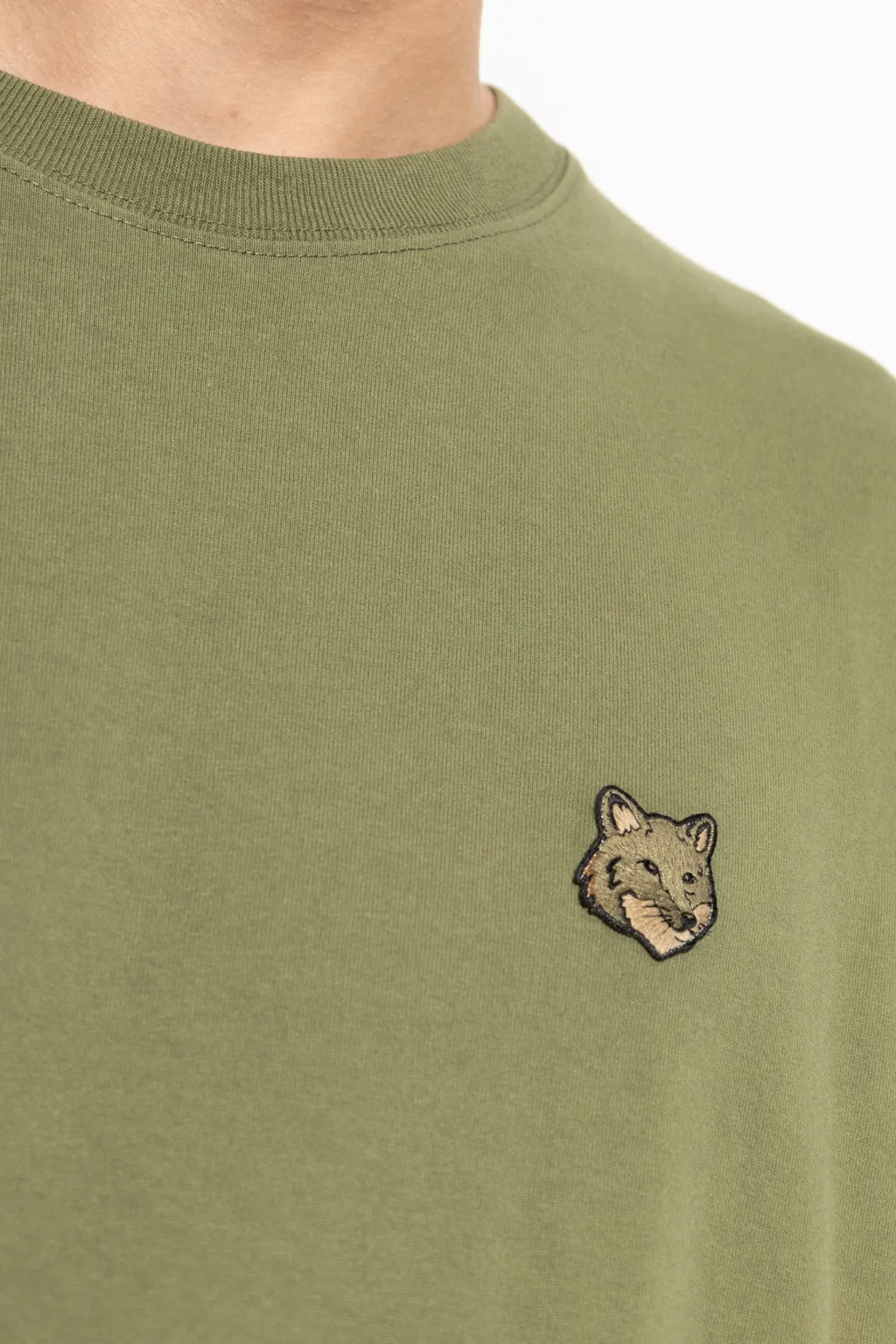 Fox Head Appliqué Sweatshirt