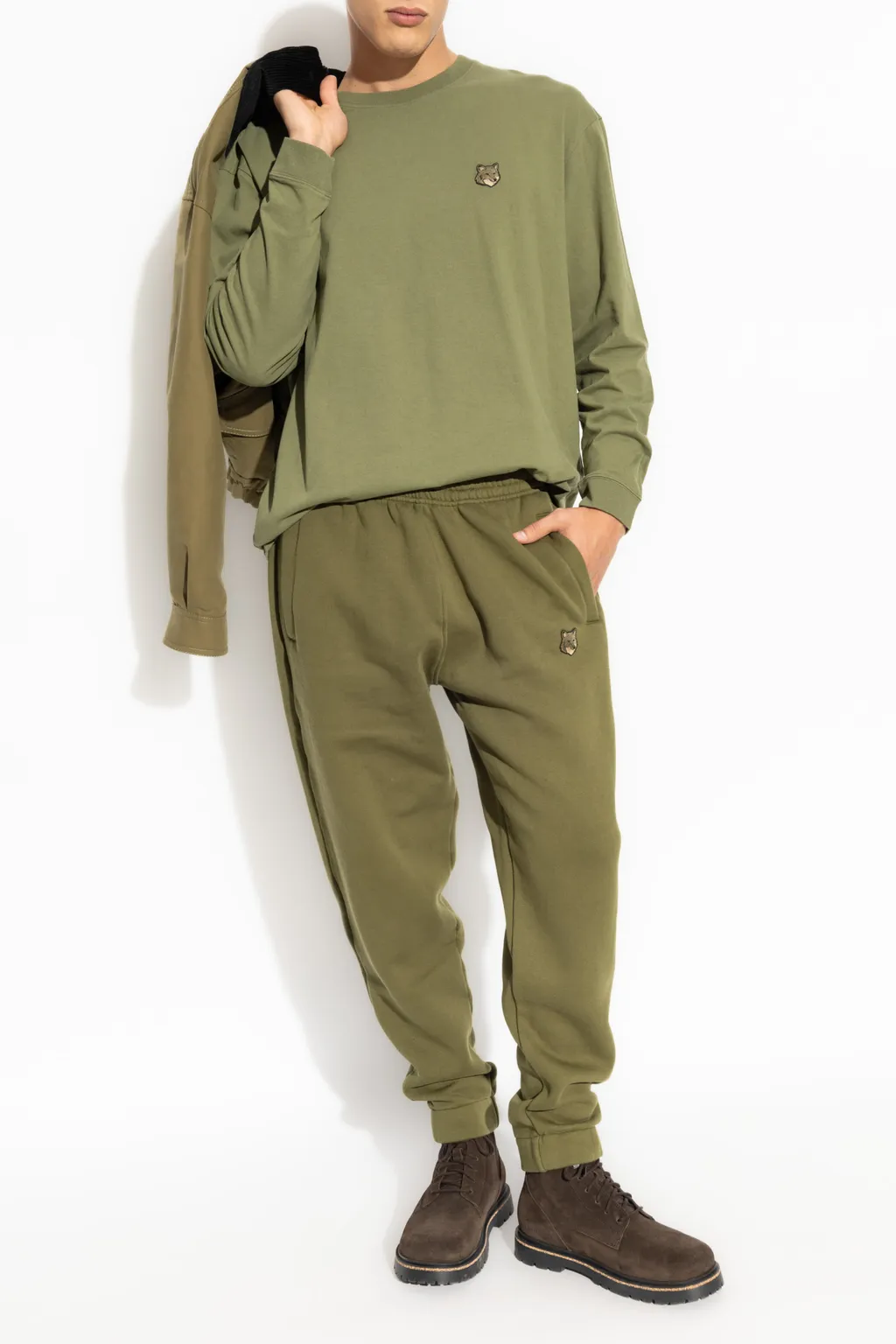Fox Head Appliqué Sweatshirt