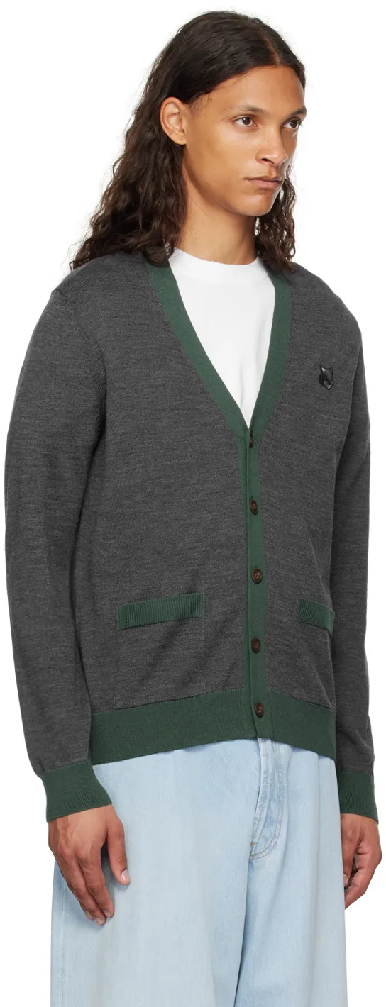 Bold Fox Head Patch Cardigan