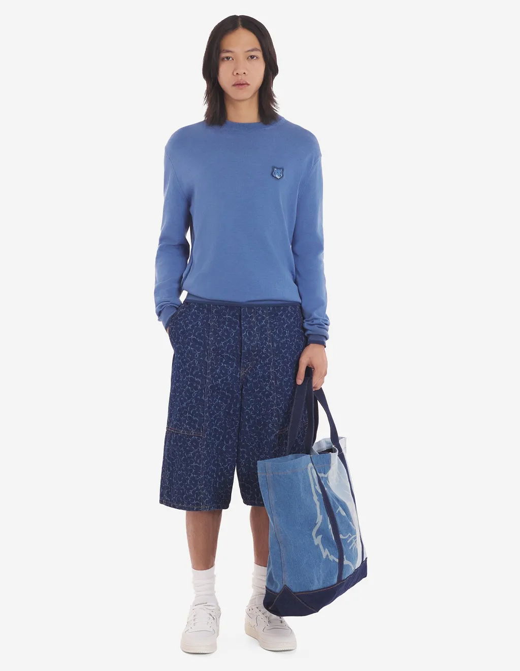 Fox Head Patch Fine-Knit Jumper