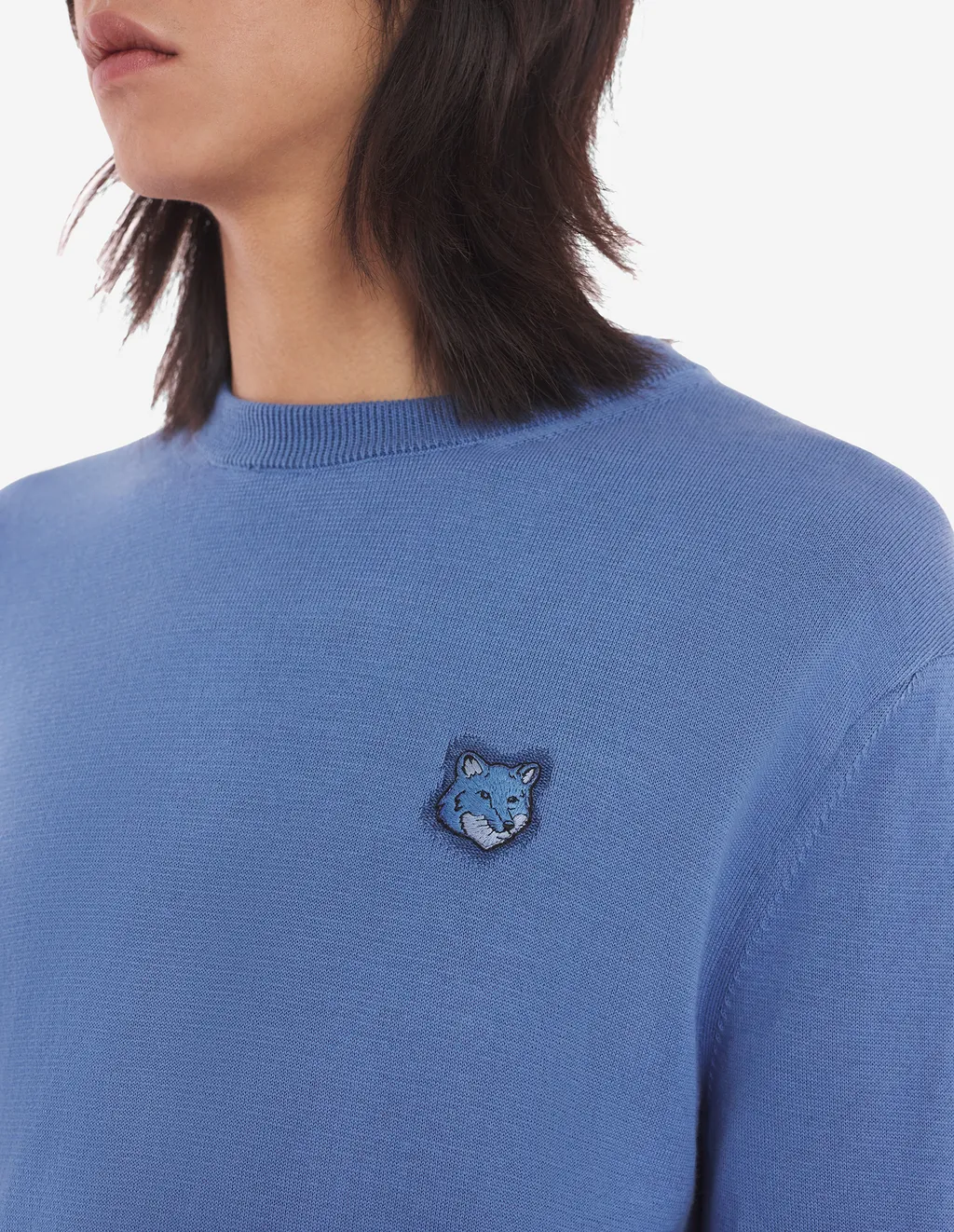 Fox Head Patch Fine-Knit Jumper