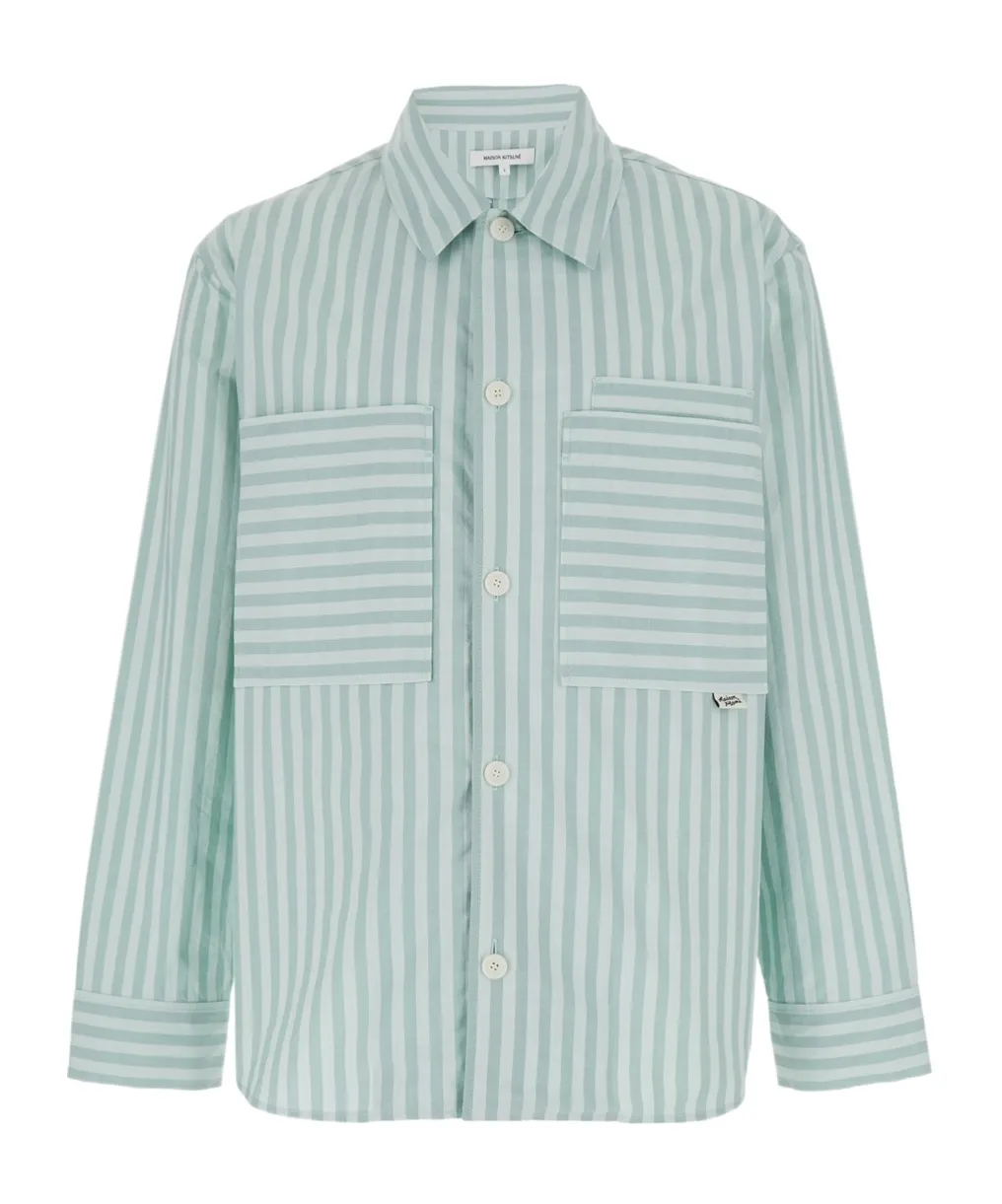 Long Sleeved Striped Overshirt