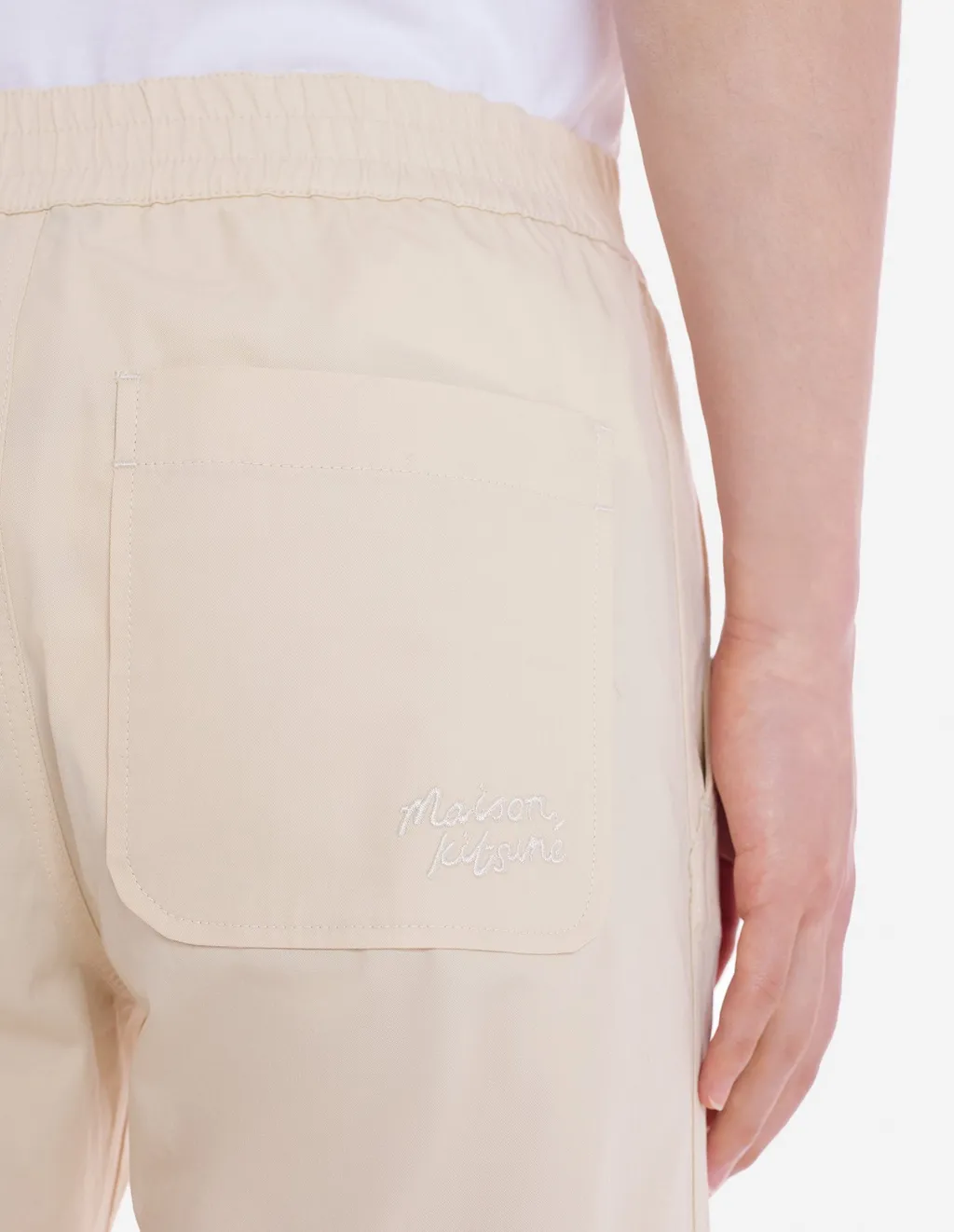 Logo Embroidered Straight-Leg Trousers
