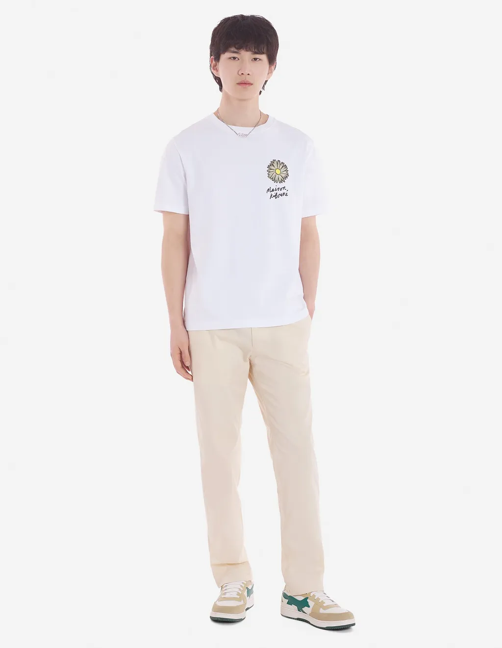Logo Embroidered Straight-Leg Trousers