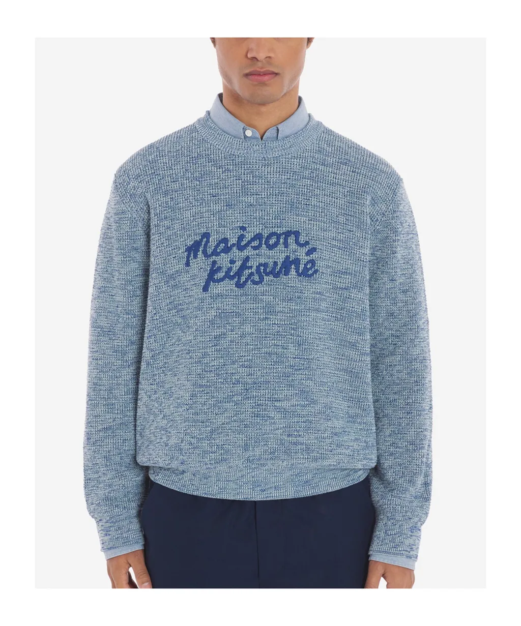 Logo Embroidered Knit Jumper