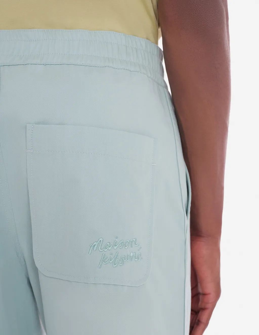 Logo Embroidered Straight-Leg Trousers