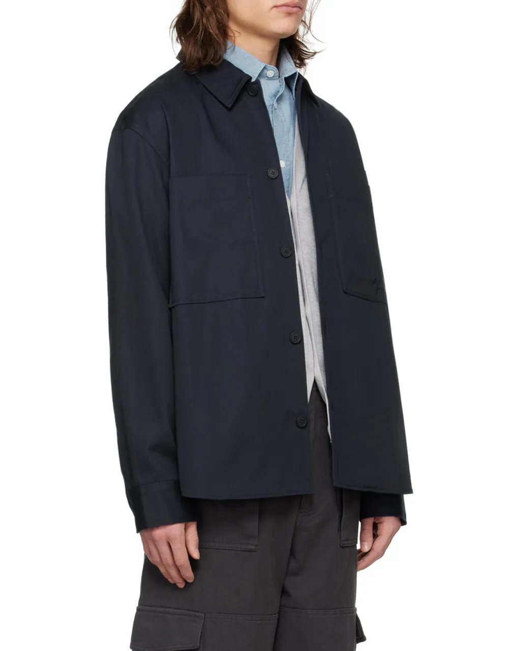 Logo-Embroidered Cotton Shirt