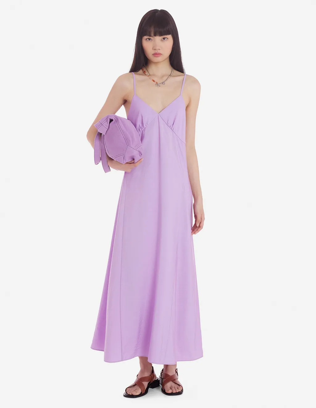 Sleeveless V-Neck Flared Dress