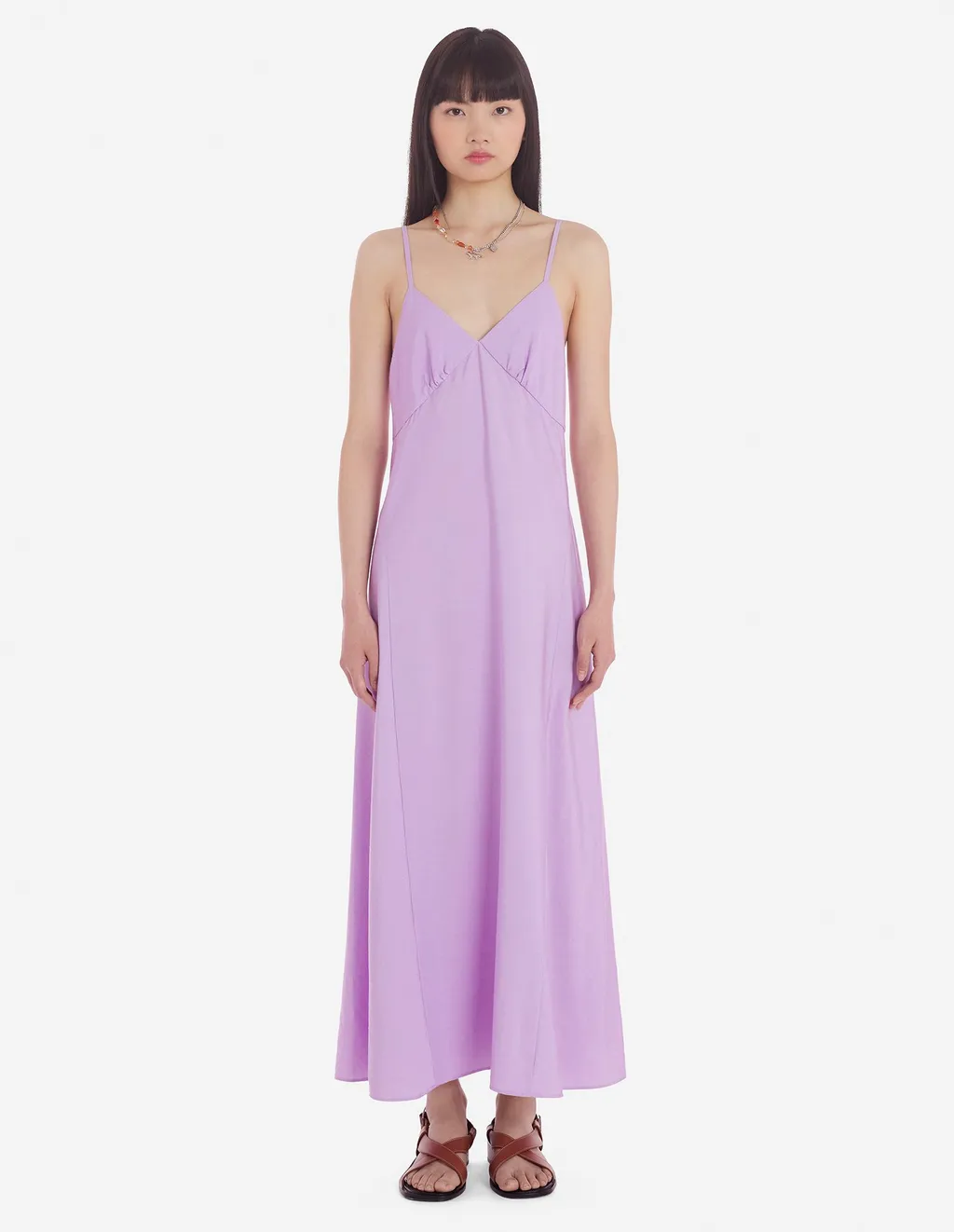 Sleeveless V-Neck Flared Dress
