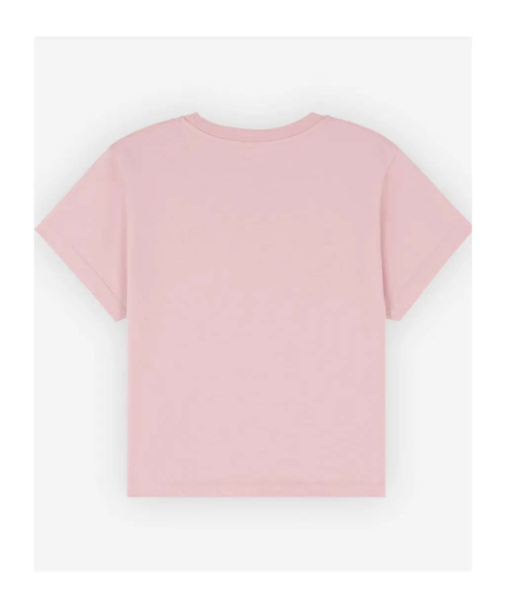 Floating Flower Printed Crewneck T-Shirt