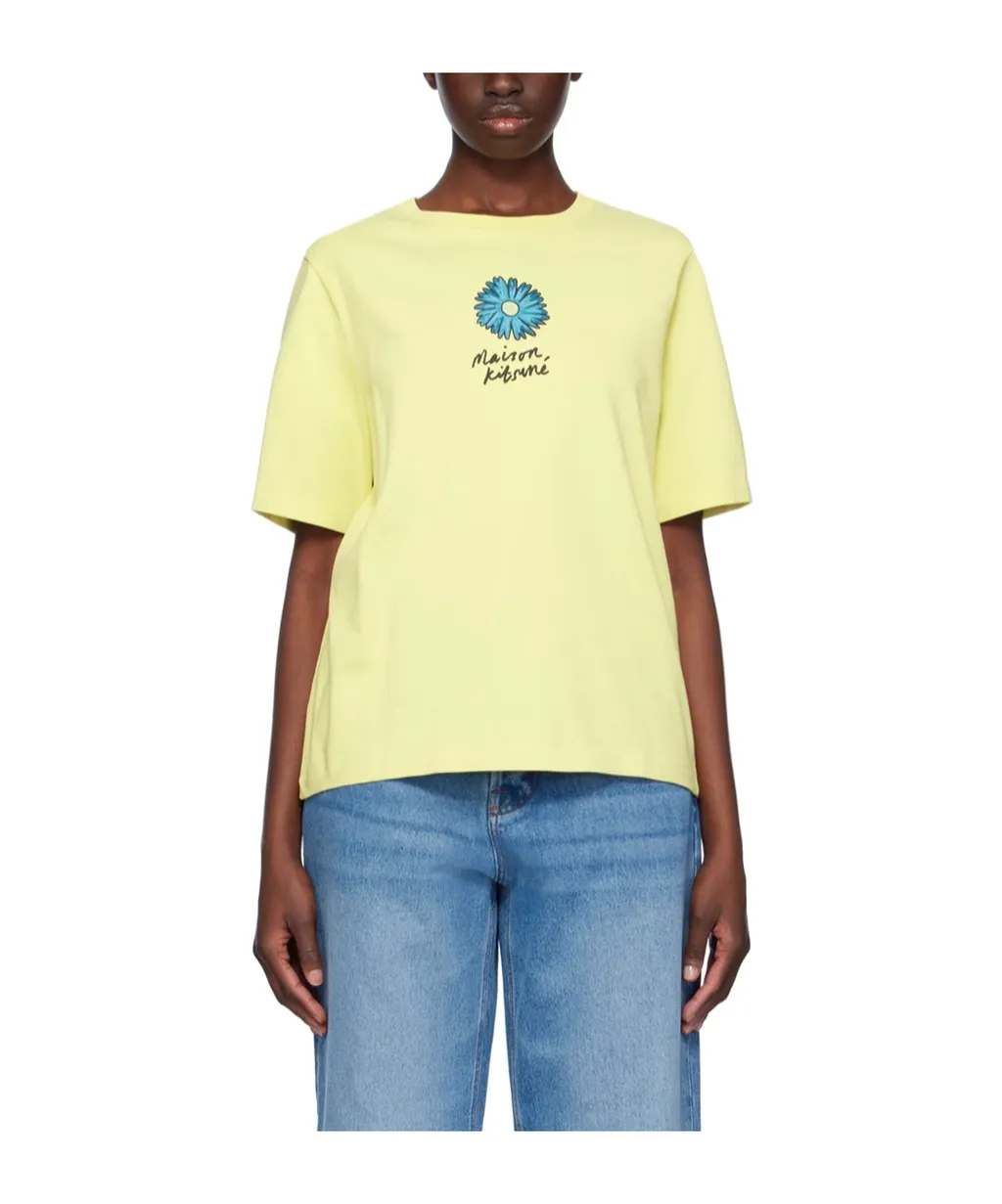 Floating Flower Cotton T-Shirt
