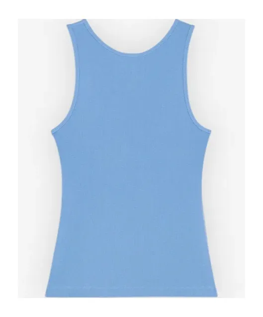 Logo-Embroidered Cotton Tank Top