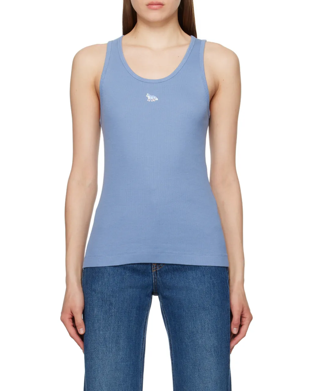 Logo-Embroidered Cotton Tank Top
