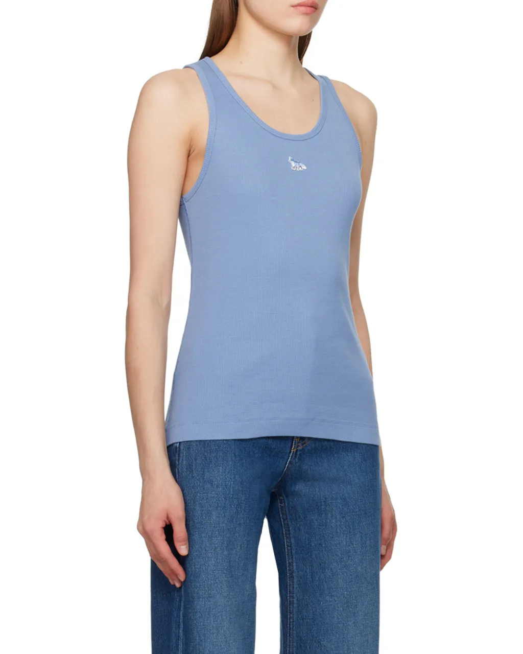 Logo-Embroidered Cotton Tank Top