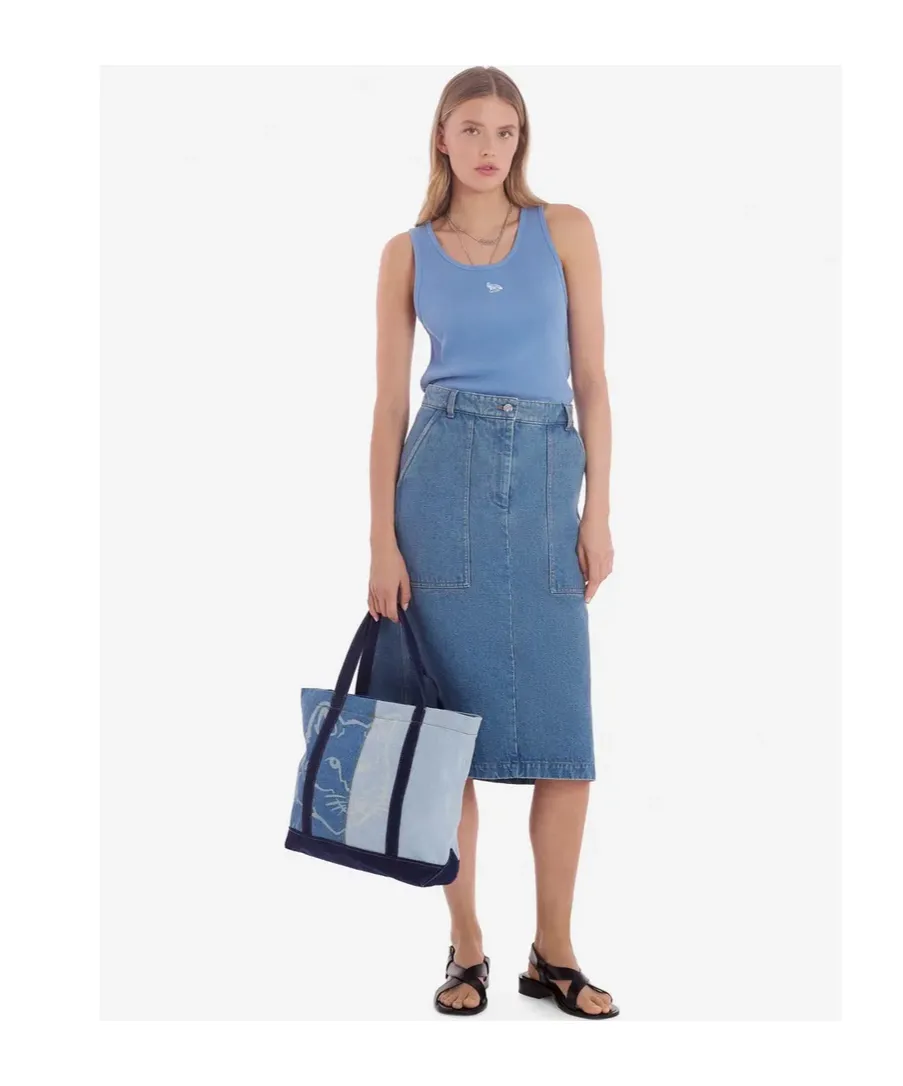 Logo-Embroidered Cotton Tank Top