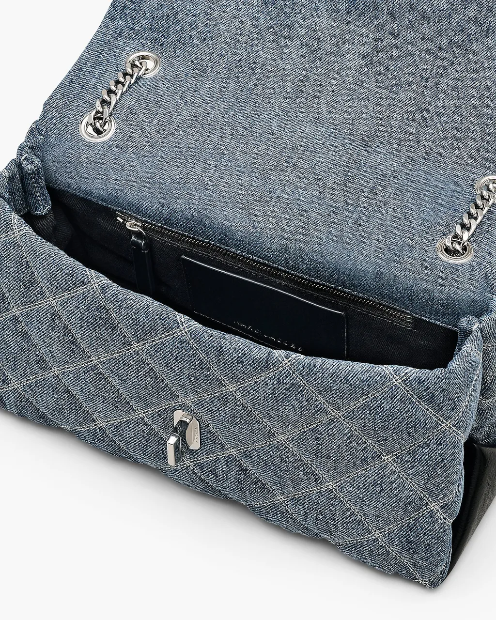 Quilted Denim Dual Convertible Shoulder Bag