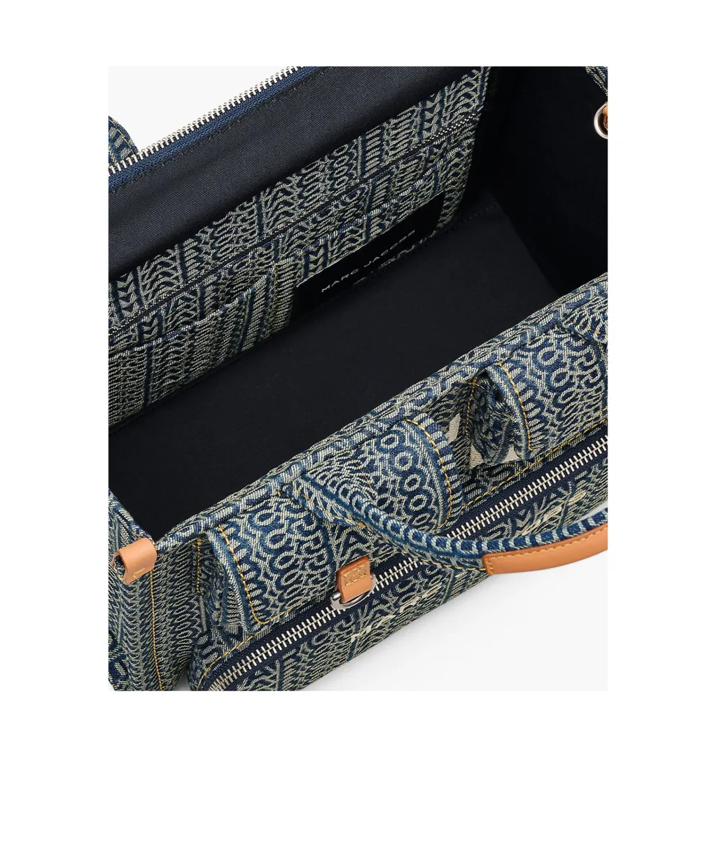 Monogram Denim Medium Tote Bag