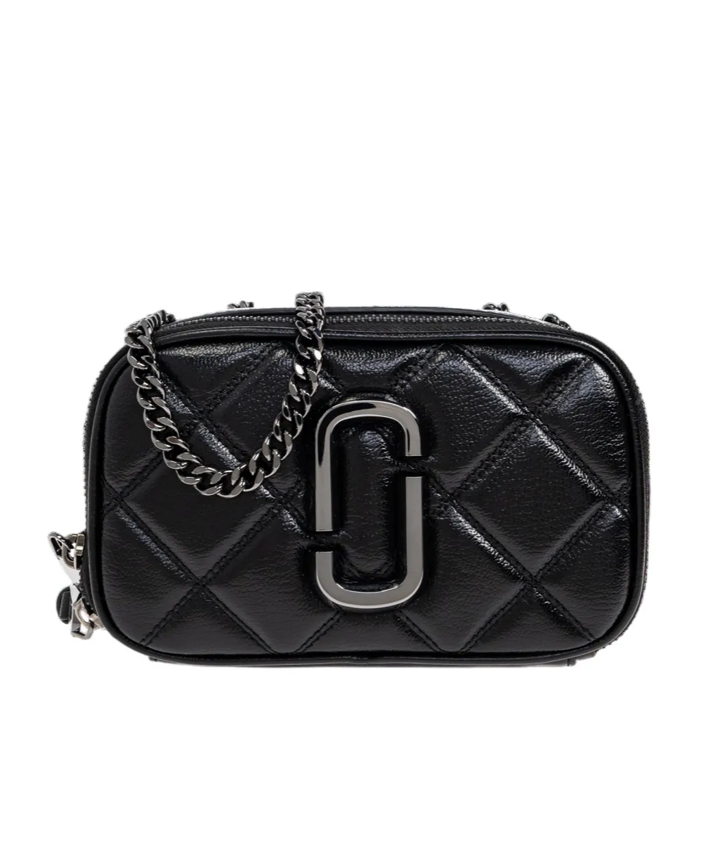 The Quilted Leather Chain Snapshot Bag