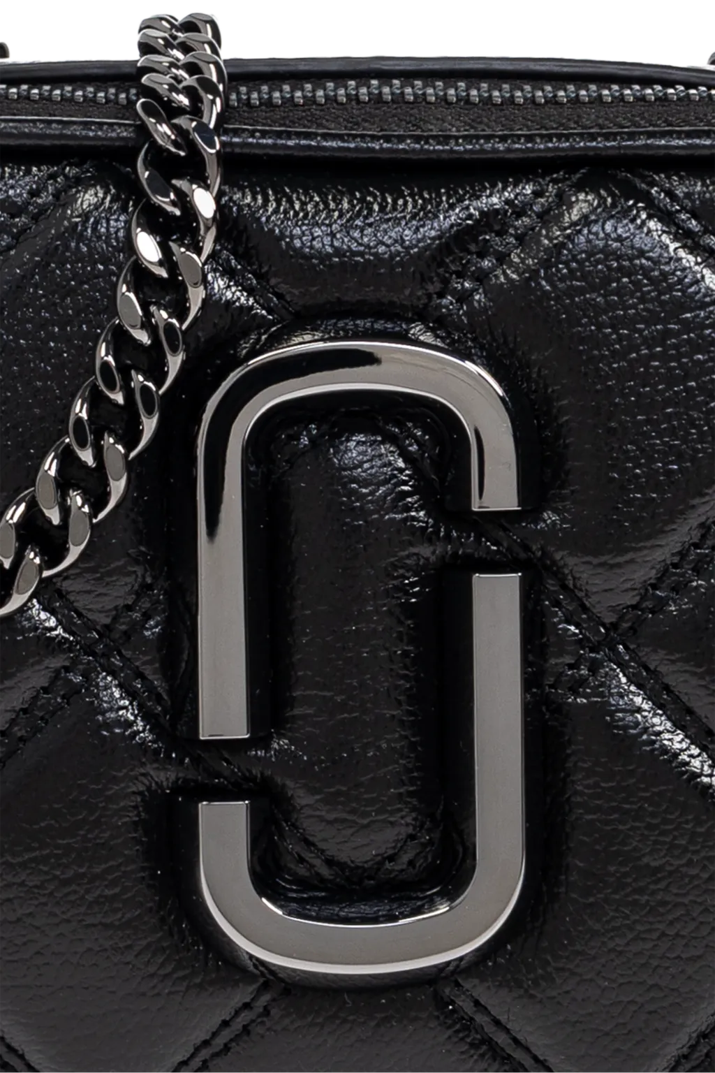 The Quilted Leather Chain Snapshot Bag
