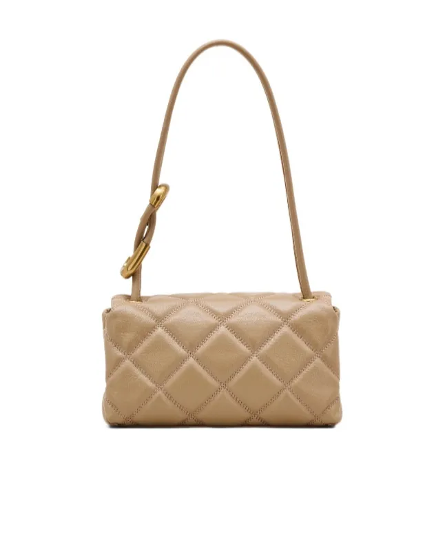 The Quilted Leather Mini Dual Shoulder Bag