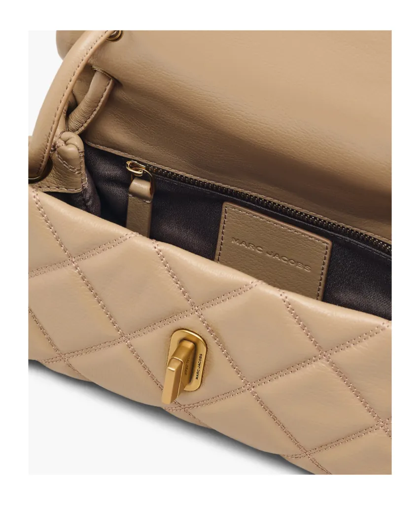 The Quilted Leather Mini Dual Shoulder Bag