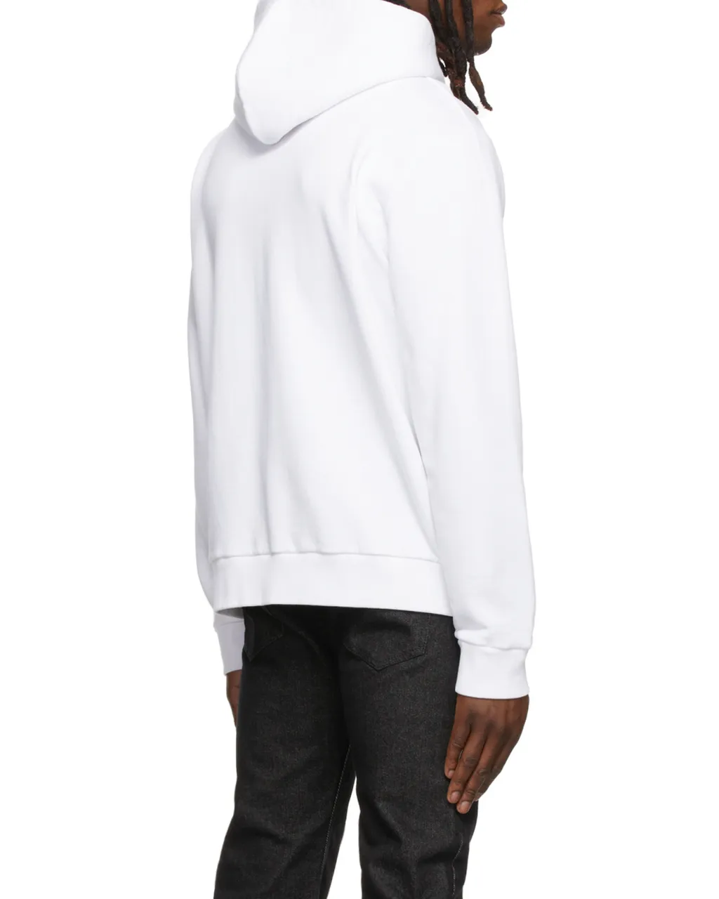 Cross-Motif Cotton Hoodie