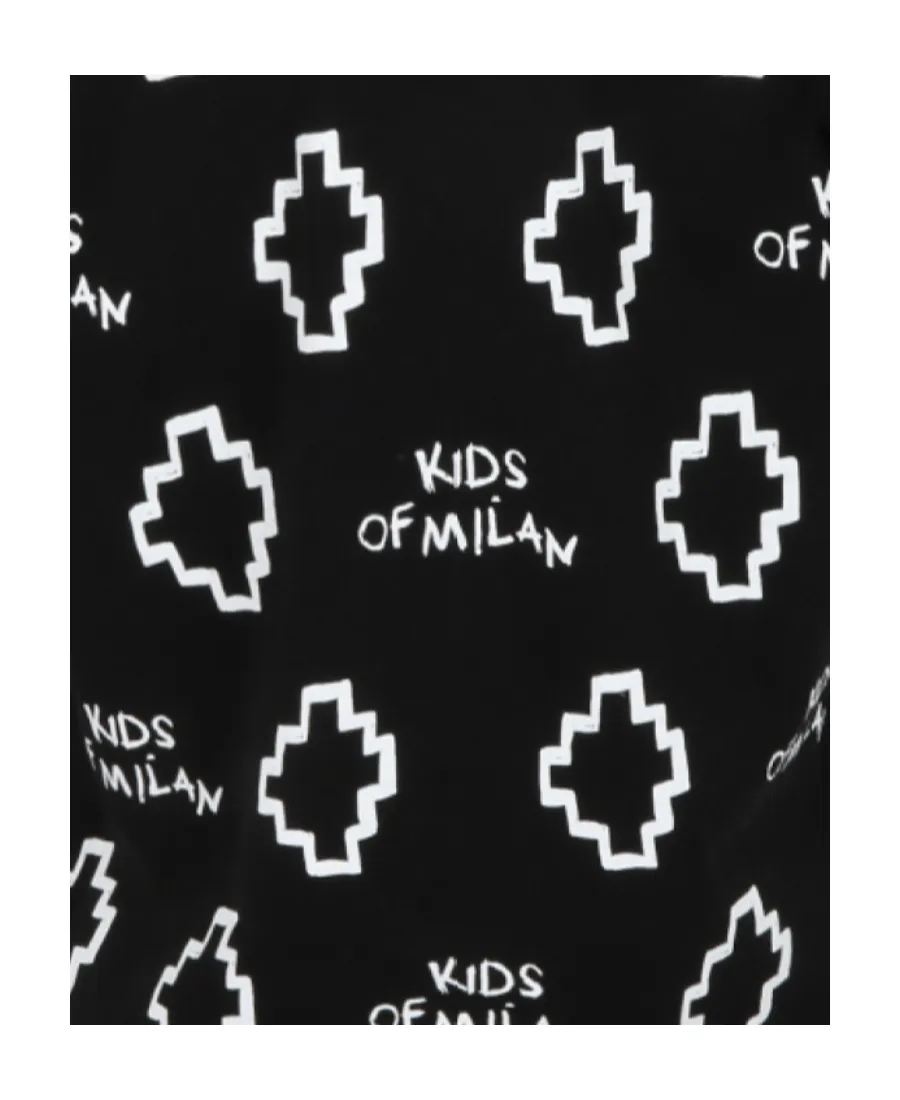 County Of Milan Kids Logo Printed Crewneck T-Shirt