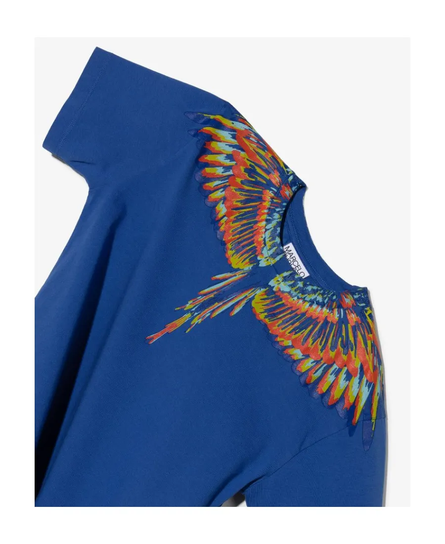 Wings-Print Cotton T-Shirt