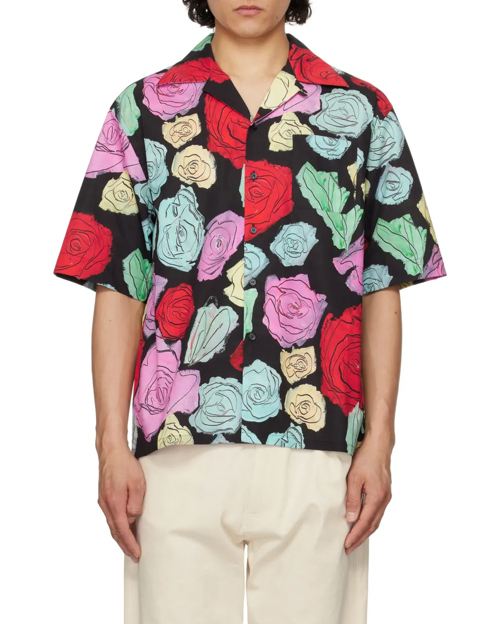 Orion Print Poplin Bowling Shirt